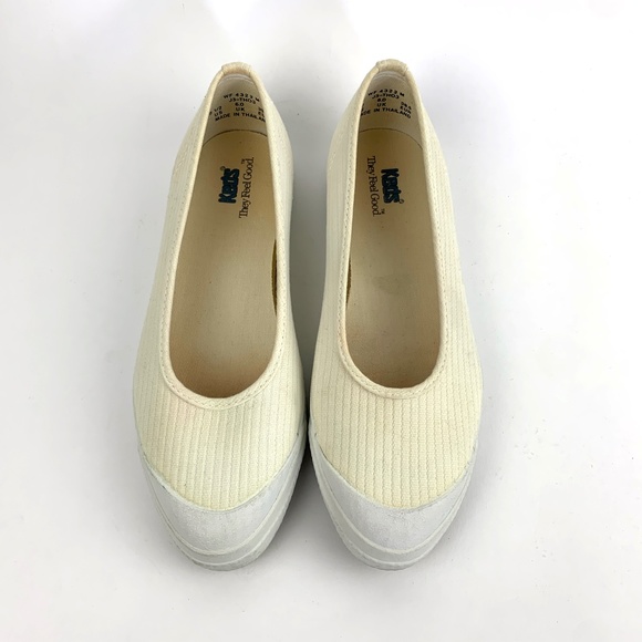 Keds Women Gillian White Ribbed Slip On Sneakers 8 1/2M with Original Box - Picture 2 of 5